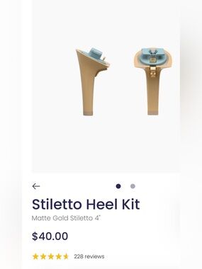 Pashion Footwear Matte Gold Stiletto Heels with Light Blue Accent